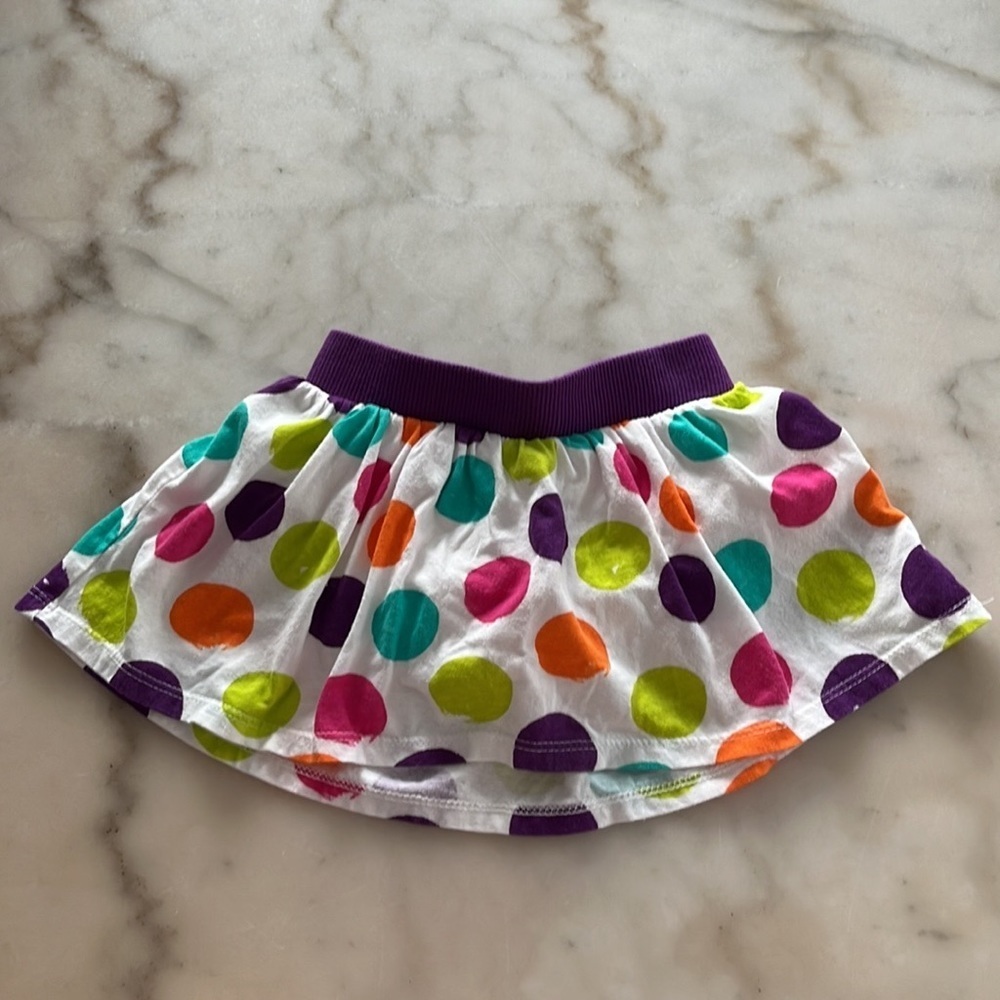 Tommy Hilfiger navy floral baby top blouse and skirt Sz 12/18M - Picture 4 of 8
